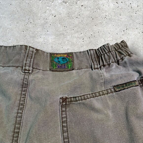 Royal Robbins 100% Cotton Hiking Shorts Women’s Sz 14 Vintage Olive Green - Picture 7 of 10